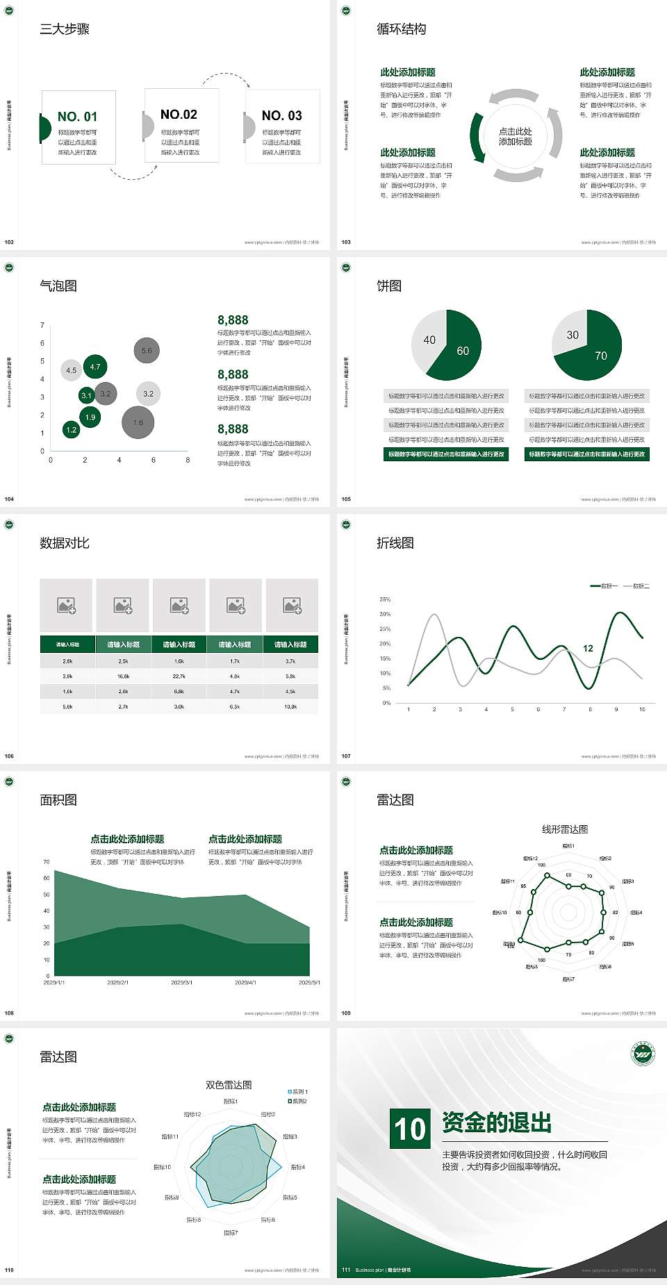 运城护理职业学院专用全国大学生互联网+创新创业大赛计划书/路演/网评PPT模板4:3格式幻灯片预览图12