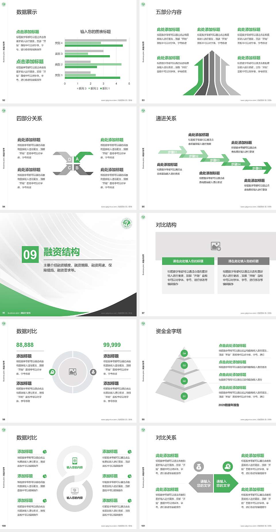 濮阳职业技术学院专用全国大学生互联网+创新创业大赛计划书/路演/网评PPT模板4:3格式幻灯片预览图11