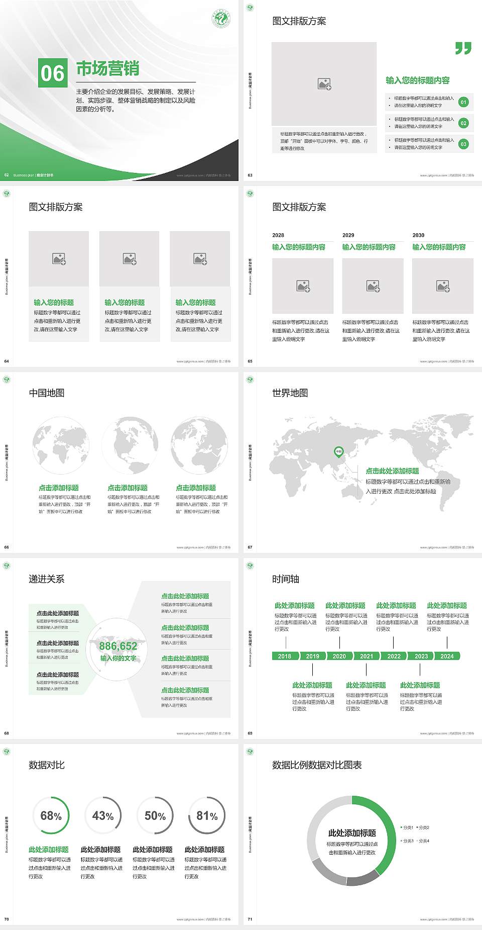 濮阳职业技术学院专用全国大学生互联网+创新创业大赛计划书/路演/网评PPT模板4:3格式幻灯片预览图8