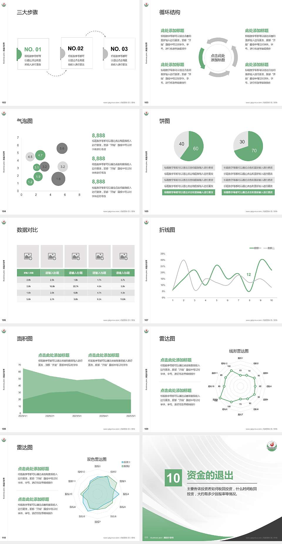 泊头职业学院专用全国大学生互联网+创新创业大赛计划书/路演/网评PPT模板4:3格式幻灯片预览图12