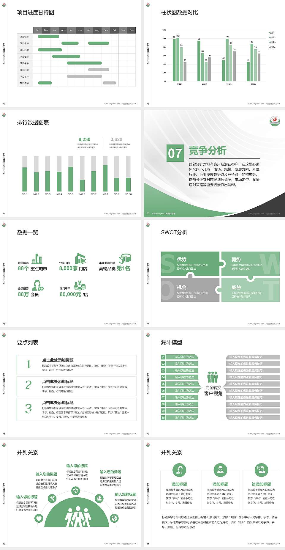 泊头职业学院专用全国大学生互联网+创新创业大赛计划书/路演/网评PPT模板4:3格式幻灯片预览图9