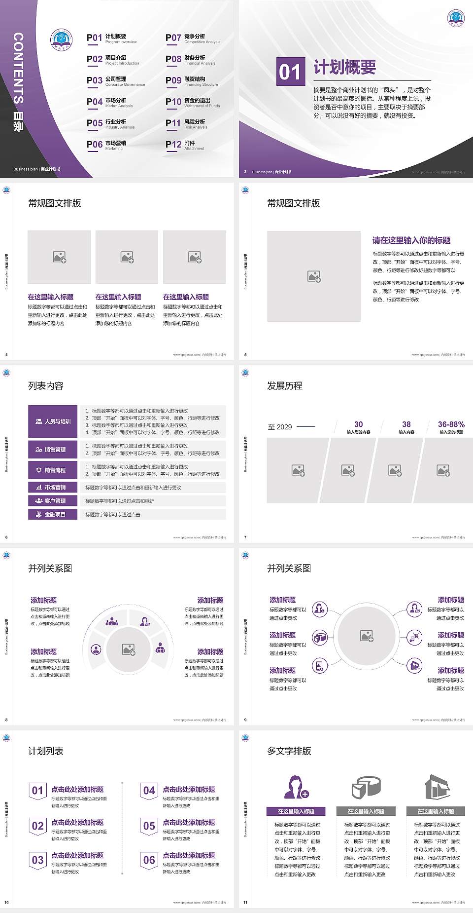 邵阳学院专用全国大学生互联网+创新创业大赛计划书/路演/网评PPT模板4:3格式幻灯片预览图2