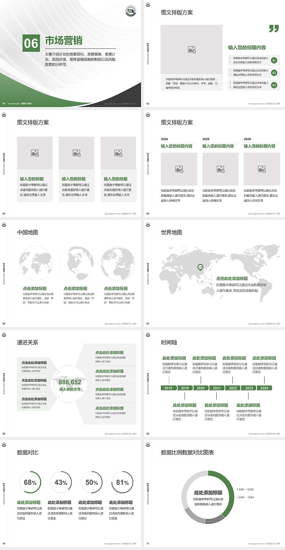 华东交通大学专用全国大学生互联网+创新创业大赛计划书/路演/网评PPT模板4:3格式幻灯片预览图8