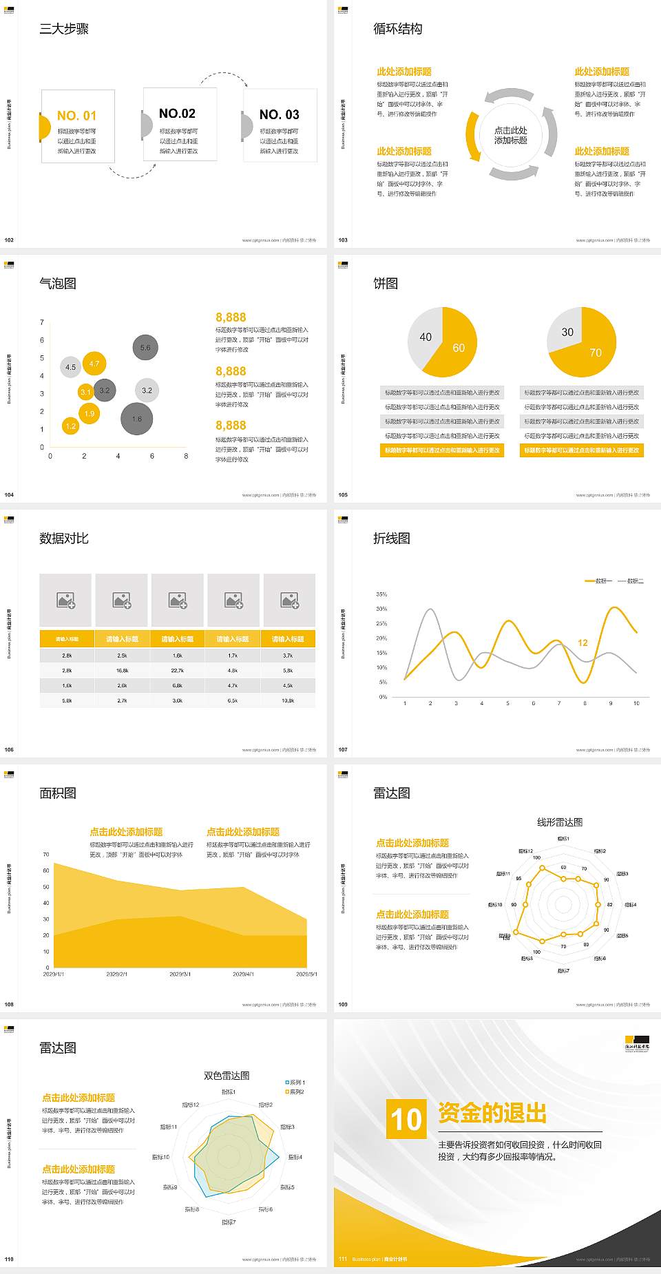 浙江科技学院专用全国大学生互联网+创新创业大赛计划书/路演/网评PPT模板4:3格式幻灯片预览图12