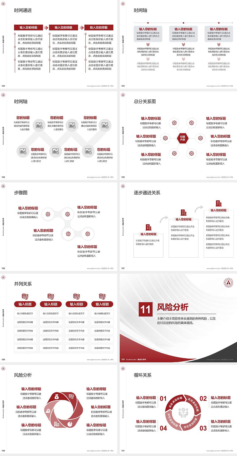 漯河食品职业学院专用全国大学生互联网+创新创业大赛计划书/路演/网评PPT模板4:3格式幻灯片预览图14