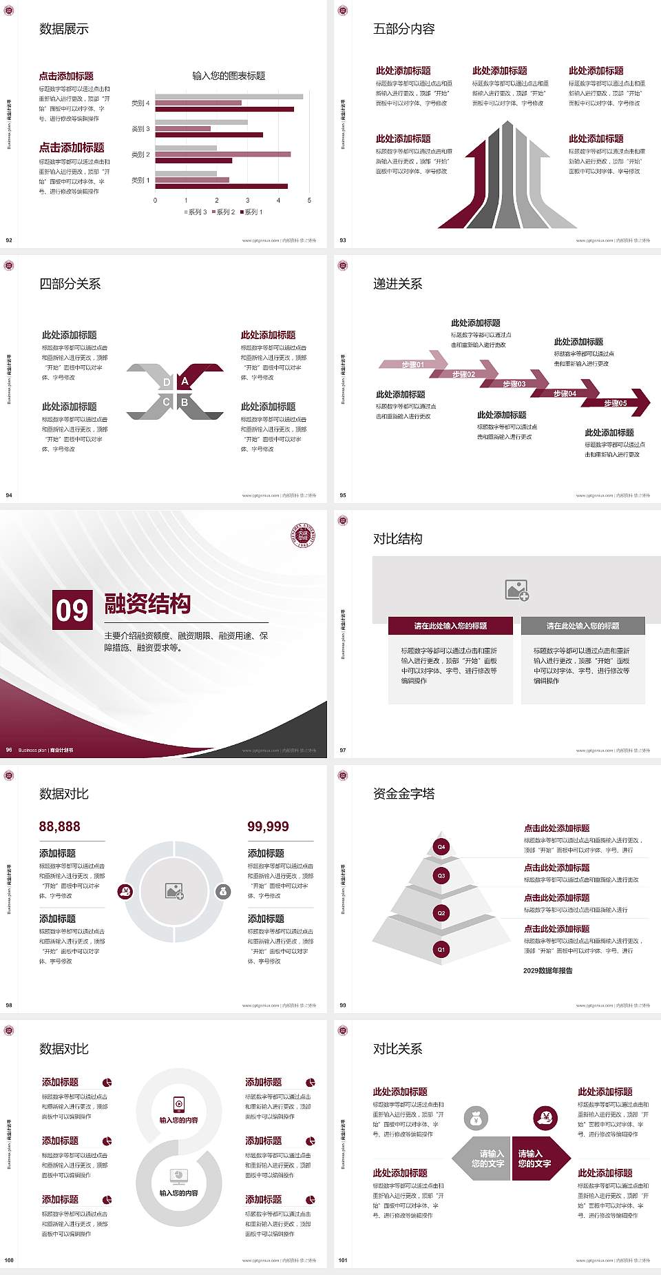 深圳大学专用全国大学生互联网+创新创业大赛计划书/路演/网评PPT模板4:3格式幻灯片预览图11