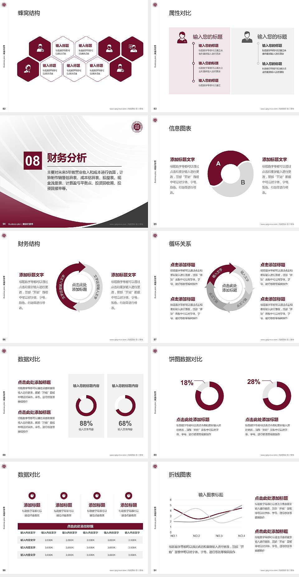 深圳大学专用全国大学生互联网+创新创业大赛计划书/路演/网评PPT模板4:3格式幻灯片预览图10