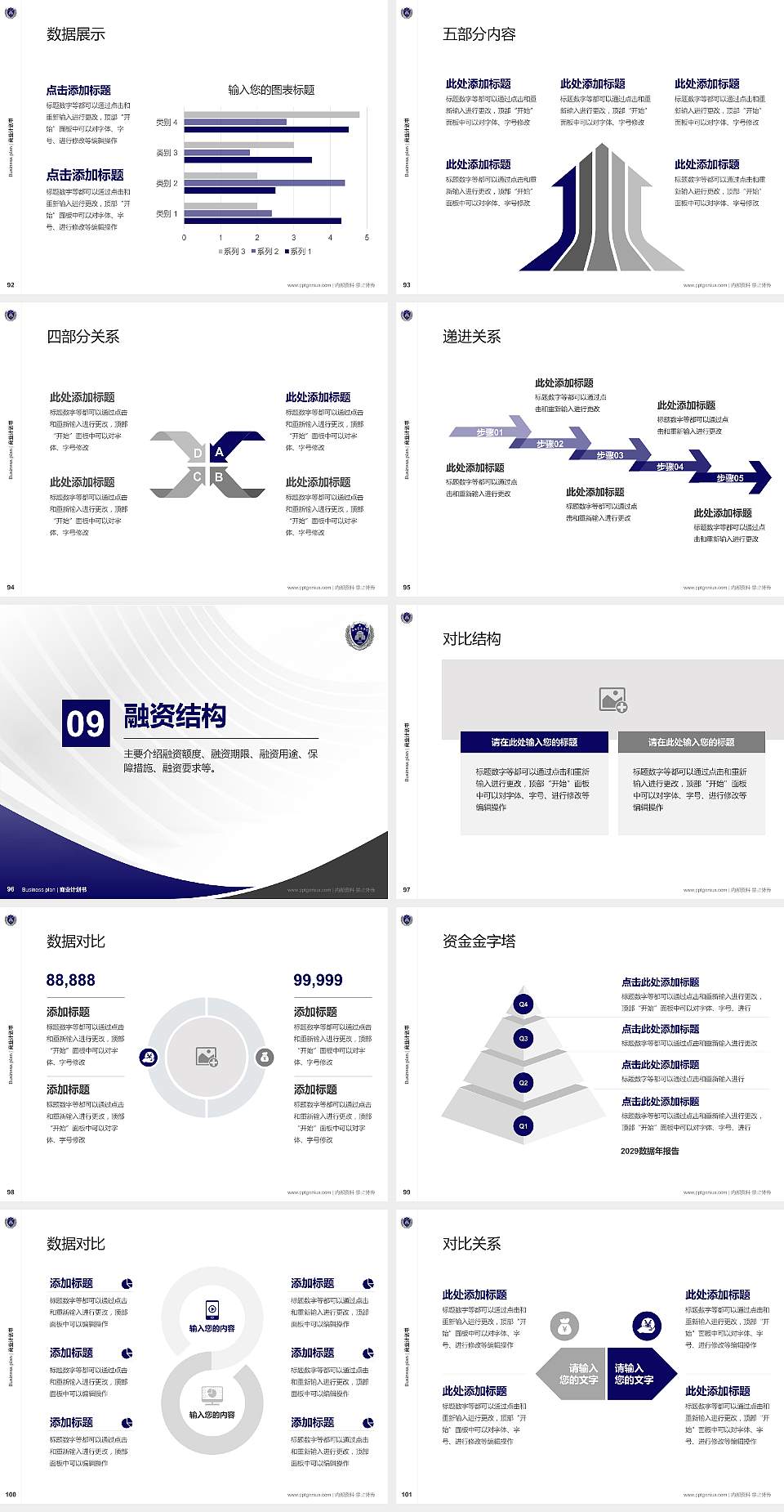 广西警察学院专用全国大学生互联网+创新创业大赛计划书/路演/网评PPT模板4:3格式幻灯片预览图11