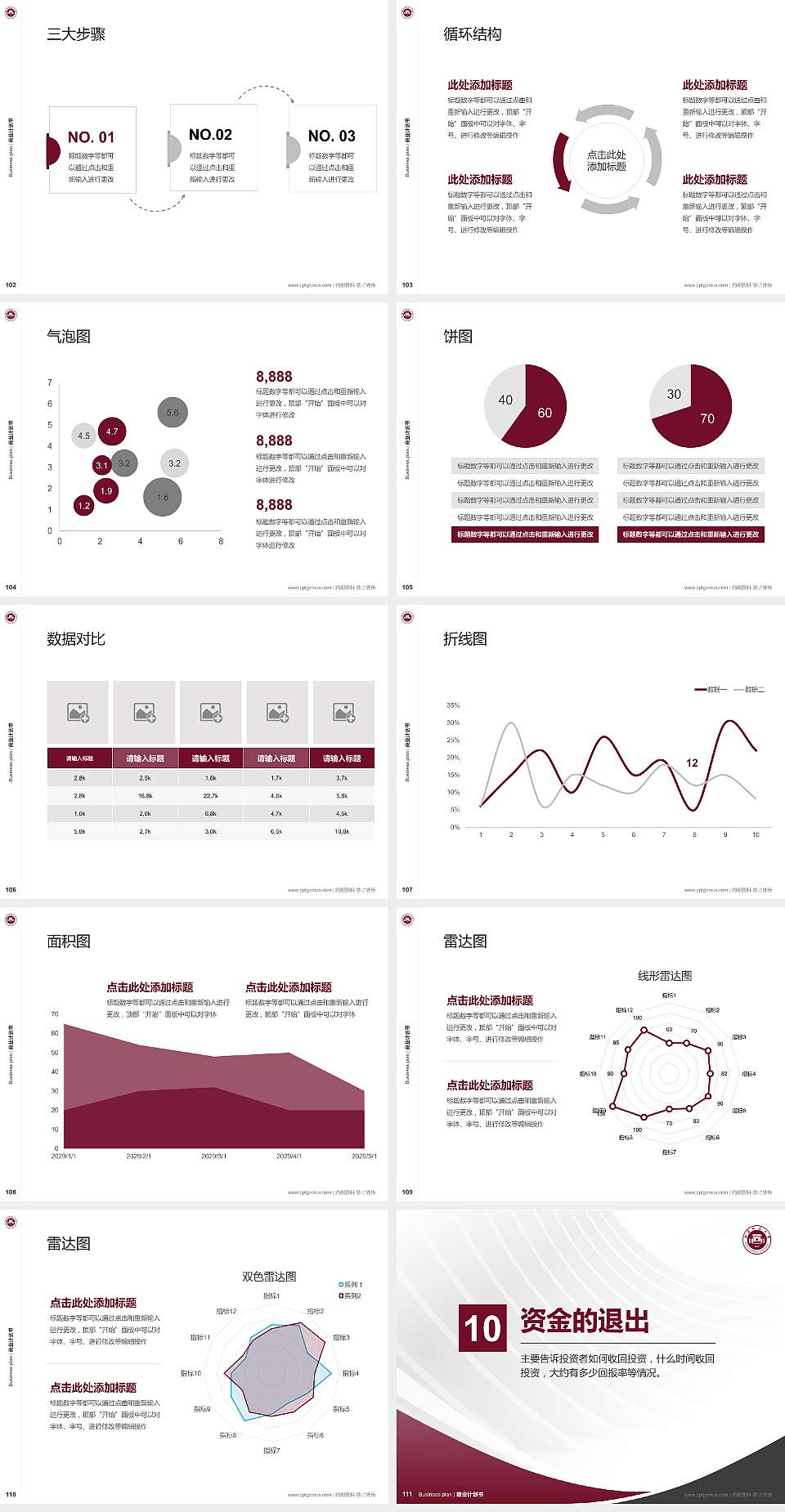 福建师范大学专用全国大学生互联网+创新创业大赛计划书/路演/网评PPT模板4:3格式幻灯片预览图12
