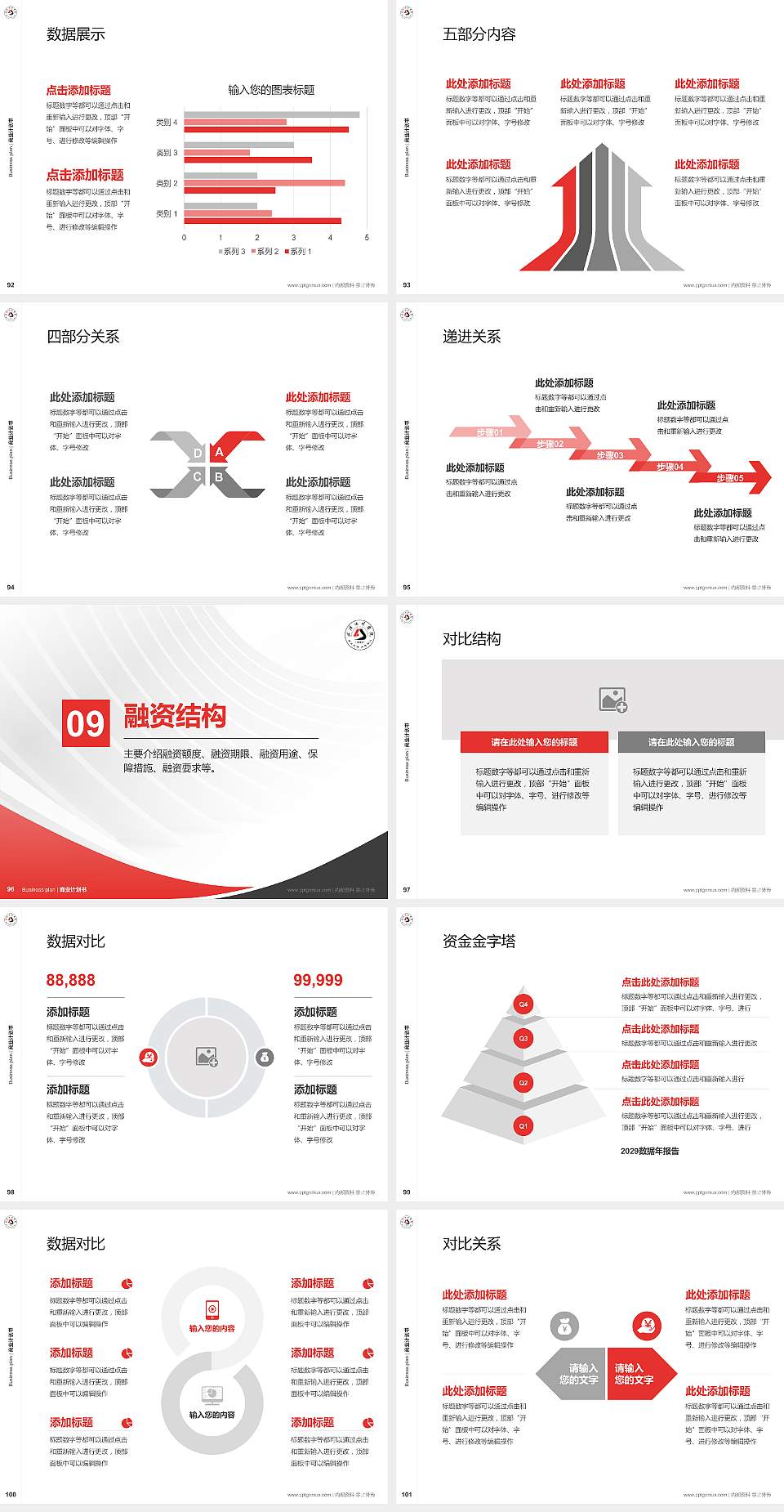 武汉文理学院专用全国大学生互联网+创新创业大赛计划书/路演/网评PPT模板4:3格式幻灯片预览图11