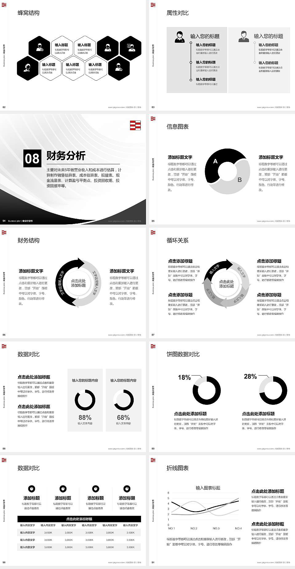 河北工艺美术职业学院专用全国大学生互联网+创新创业大赛计划书/路演/网评PPT模板4:3格式幻灯片预览图10