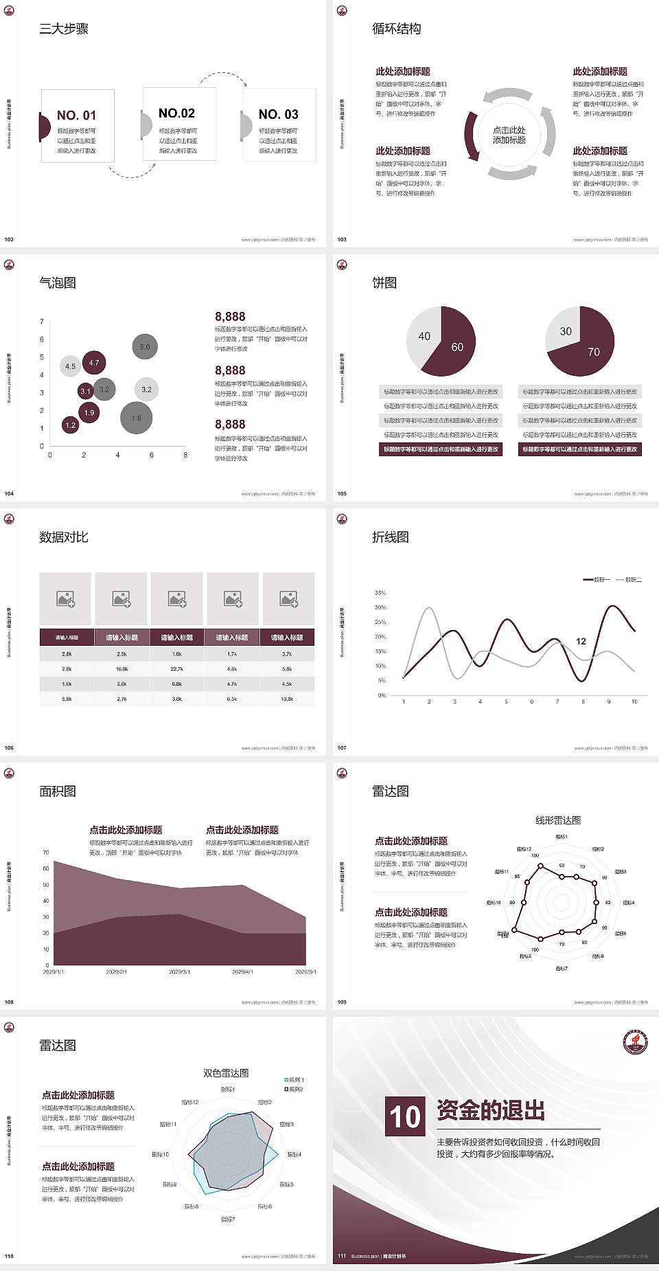 中山火炬职业技术学院专用全国大学生互联网+创新创业大赛计划书/路演/网评PPT模板4:3格式幻灯片预览图12