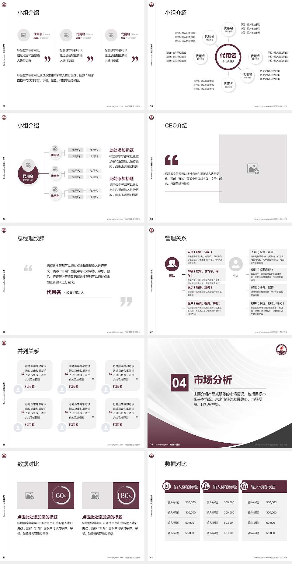 中山火炬职业技术学院专用全国大学生互联网+创新创业大赛计划书/路演/网评PPT模板4:3格式幻灯片预览图5