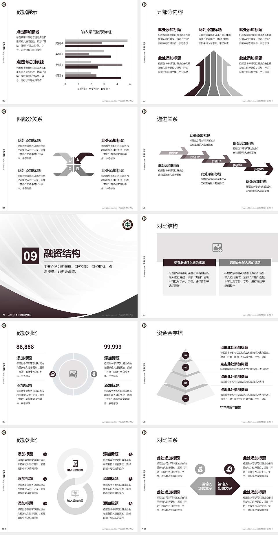 中南林业科技大学专用全国大学生互联网+创新创业大赛计划书/路演/网评PPT模板4:3格式幻灯片预览图11