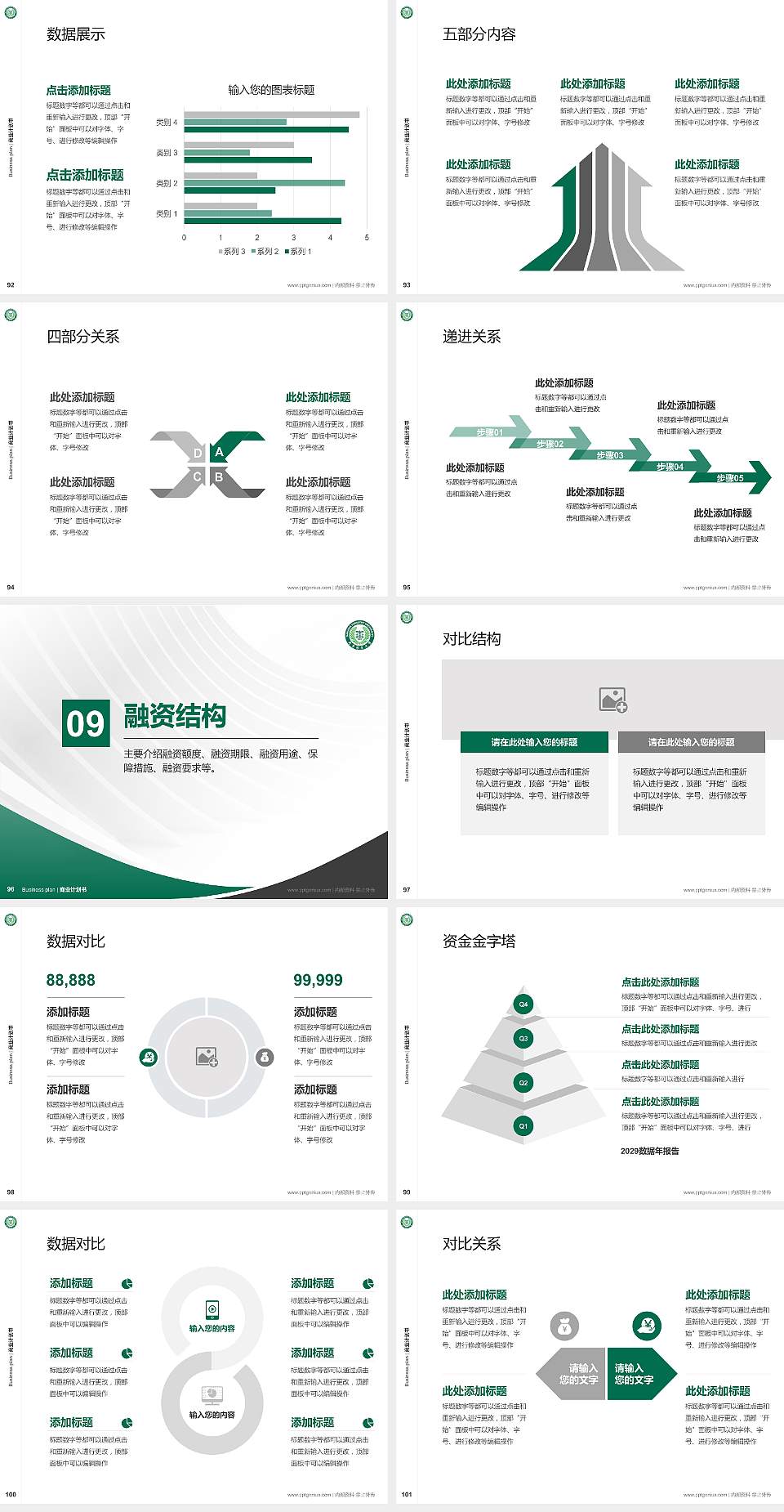 南京林业大学专用全国大学生互联网+创新创业大赛计划书/路演/网评PPT模板4:3格式幻灯片预览图11