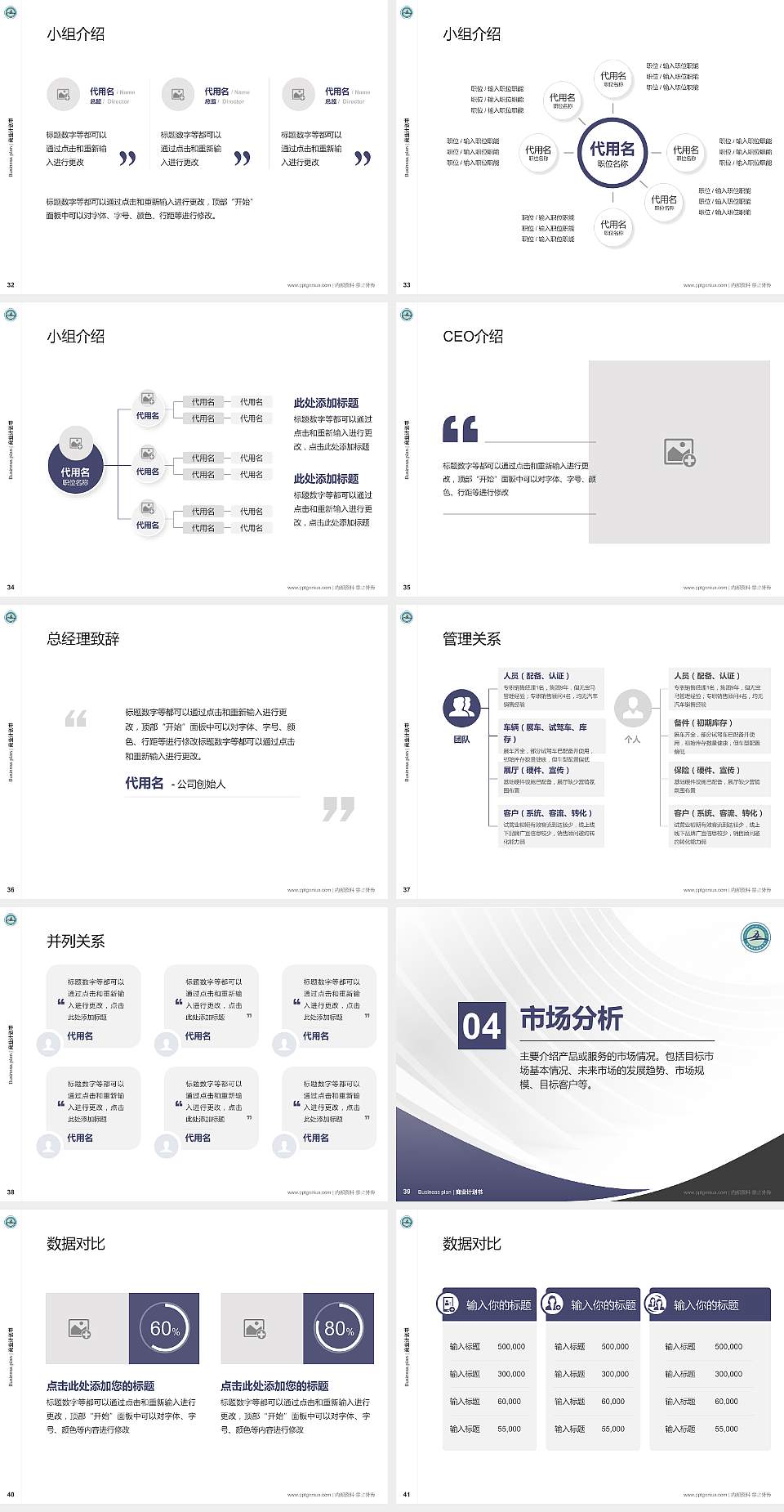 新乡职业技术学院专用全国大学生互联网+创新创业大赛计划书/路演/网评PPT模板4:3格式幻灯片预览图5