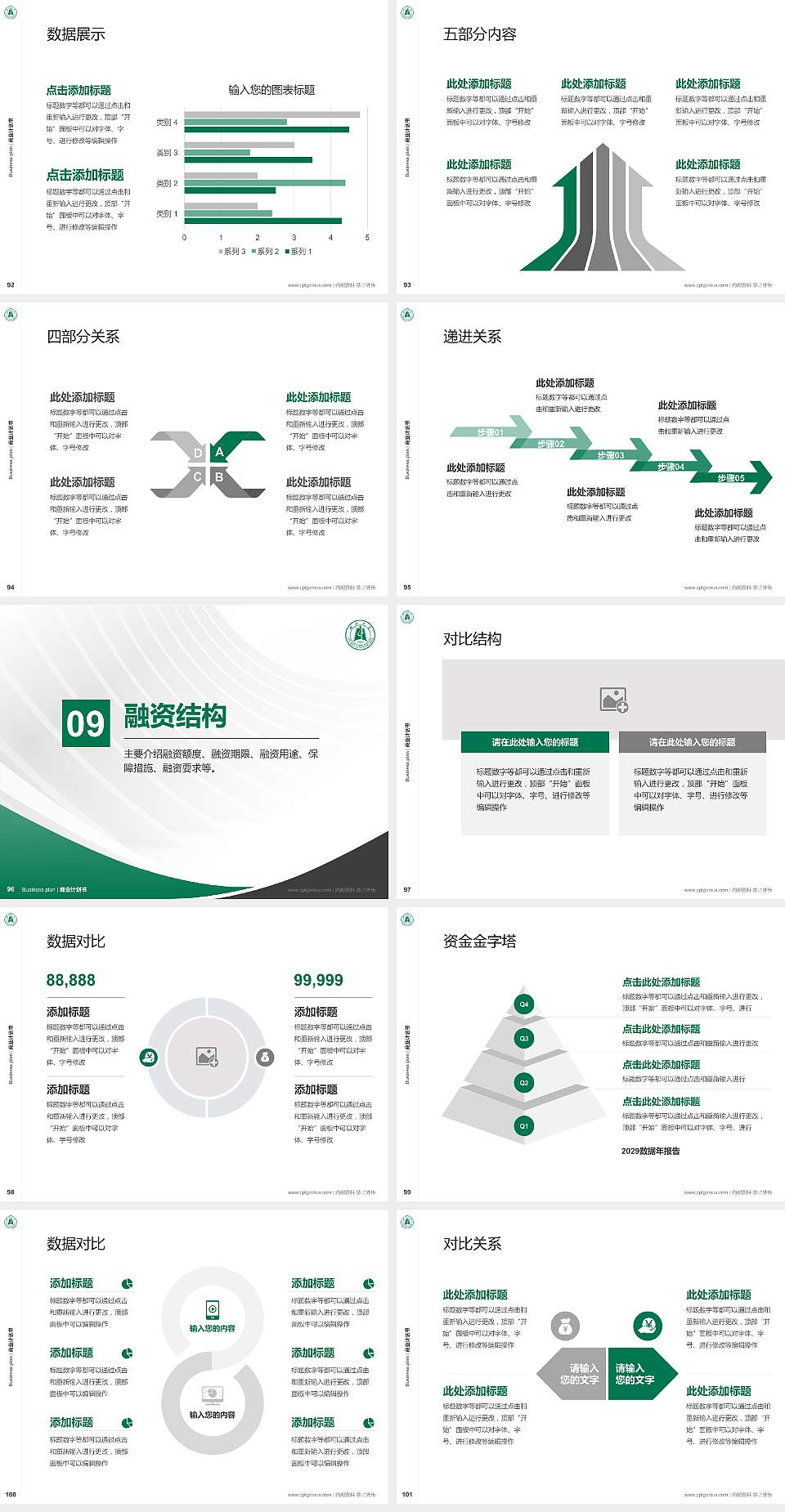 湖北大学知行学院专用全国大学生互联网+创新创业大赛计划书/路演/网评PPT模板4:3格式幻灯片预览图11