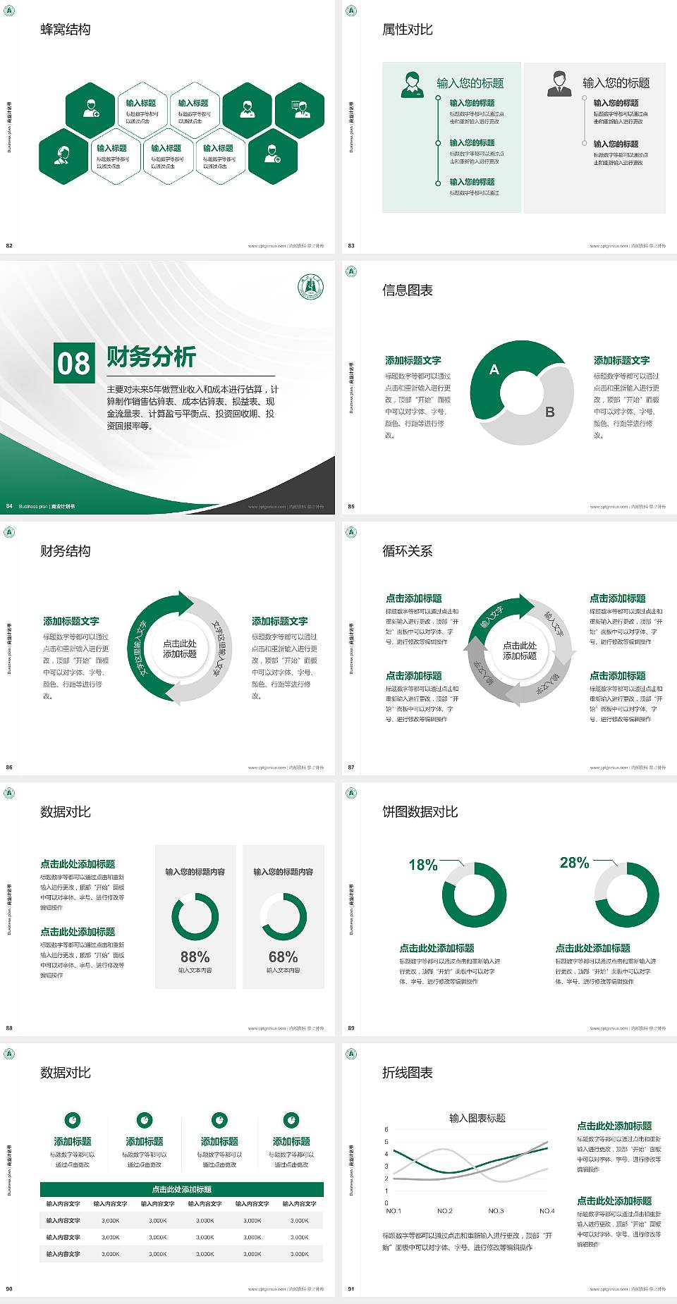 湖北大学知行学院专用全国大学生互联网+创新创业大赛计划书/路演/网评PPT模板4:3格式幻灯片预览图10