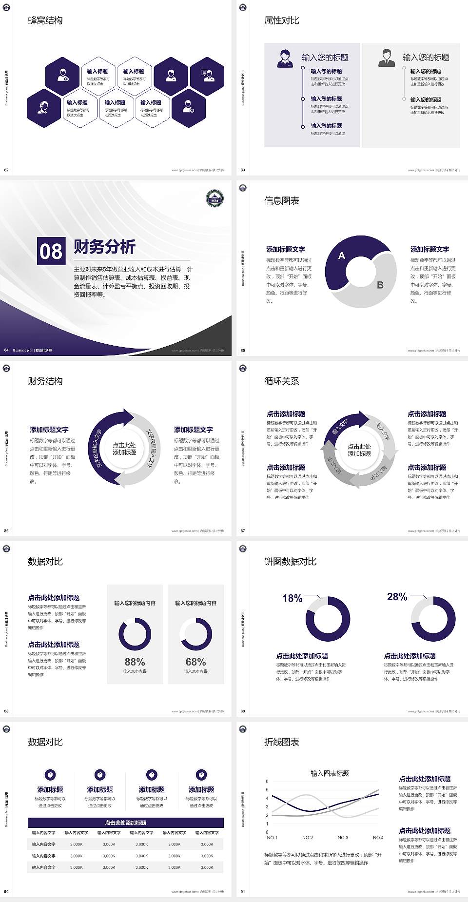 武汉大学专用全国大学生互联网+创新创业大赛计划书/路演/网评PPT模板4:3格式幻灯片预览图10