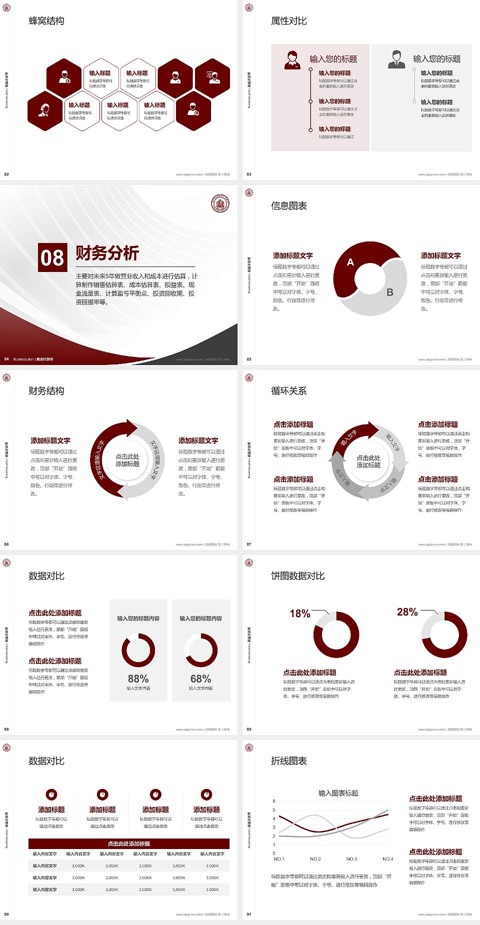 广西金融职业技术学院专用全国大学生互联网+创新创业大赛计划书/路演/网评PPT模板4:3格式幻灯片预览图10