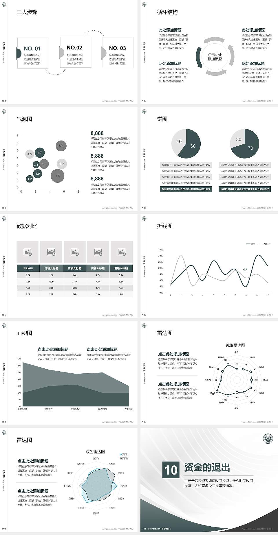 西藏警官高等专科学校专用全国大学生互联网+创新创业大赛计划书/路演/网评PPT模板4:3格式幻灯片预览图12