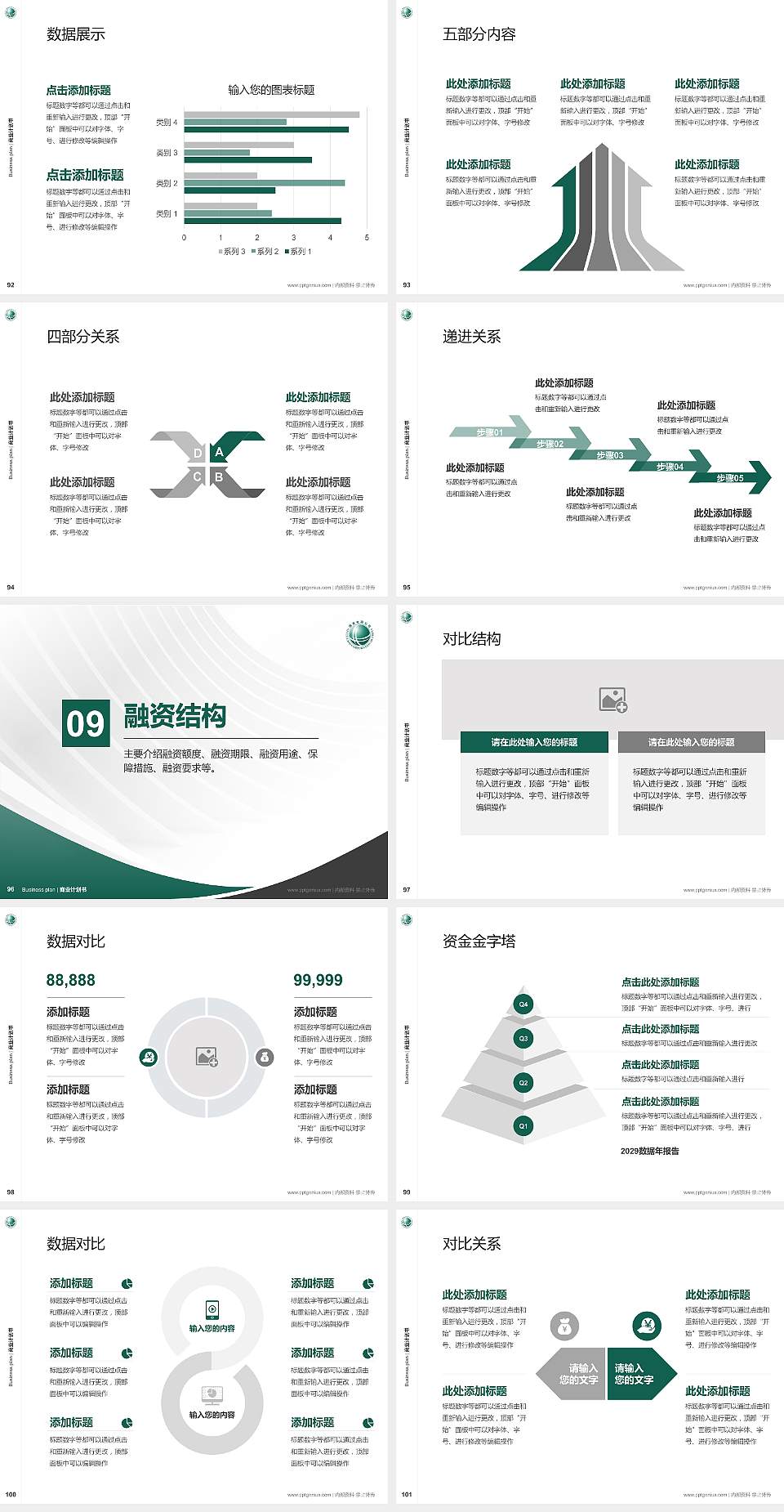 保定电力职业技术学院专用全国大学生互联网+创新创业大赛计划书/路演/网评PPT模板4:3格式幻灯片预览图11