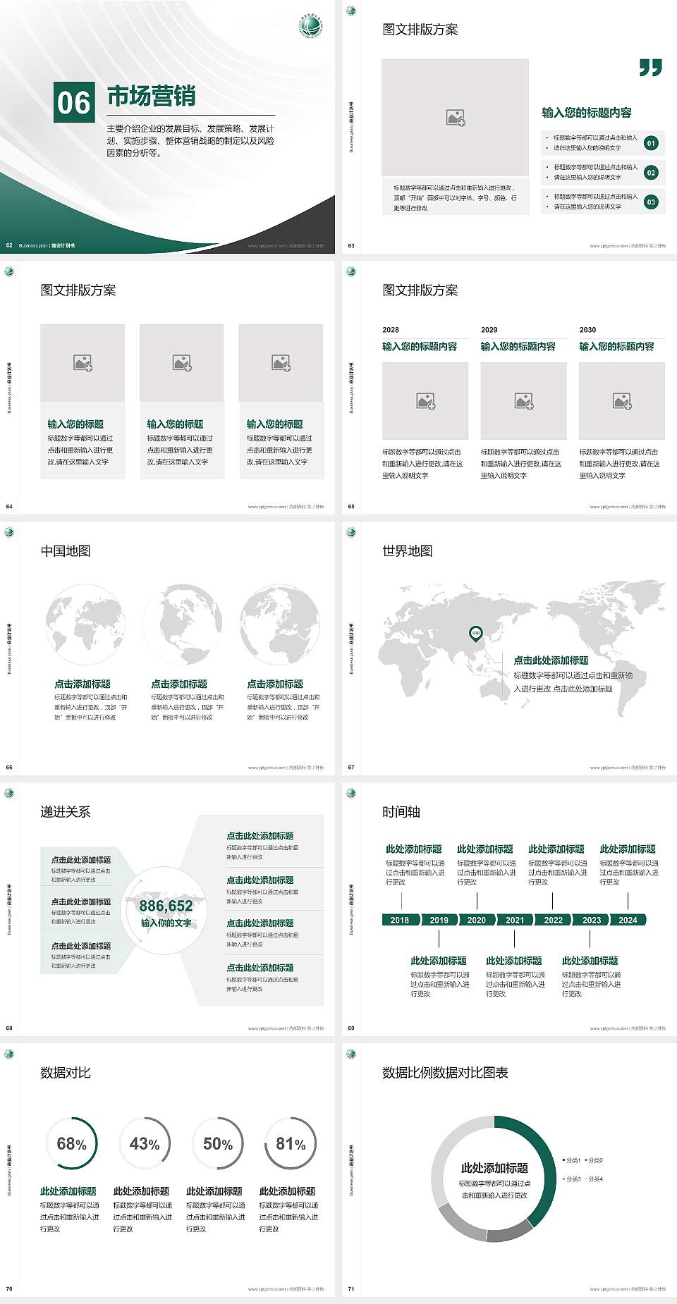 保定电力职业技术学院专用全国大学生互联网+创新创业大赛计划书/路演/网评PPT模板4:3格式幻灯片预览图8