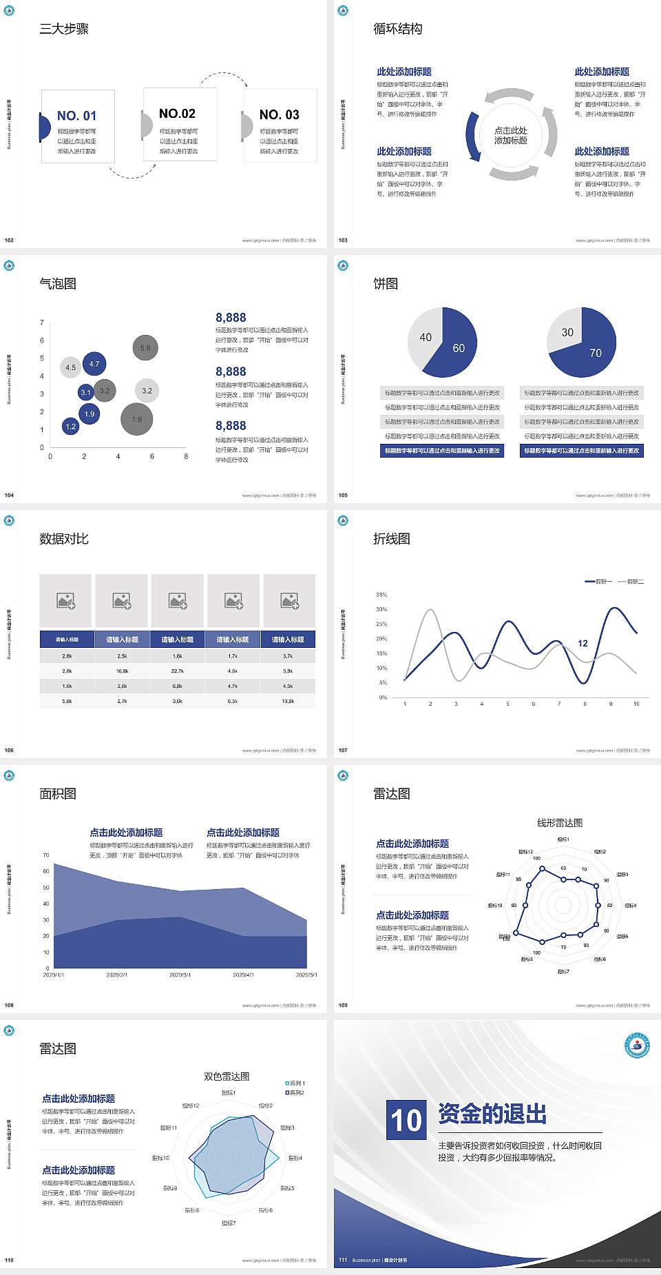 新疆石河子职业技术学院专用全国大学生互联网+创新创业大赛计划书/路演/网评PPT模板4:3格式幻灯片预览图12