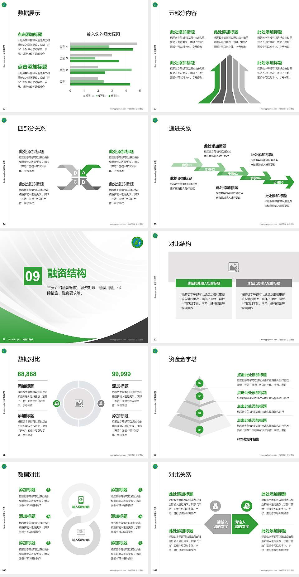 甘肃林业职业技术学院专用全国大学生互联网+创新创业大赛计划书/路演/网评PPT模板4:3格式幻灯片预览图11