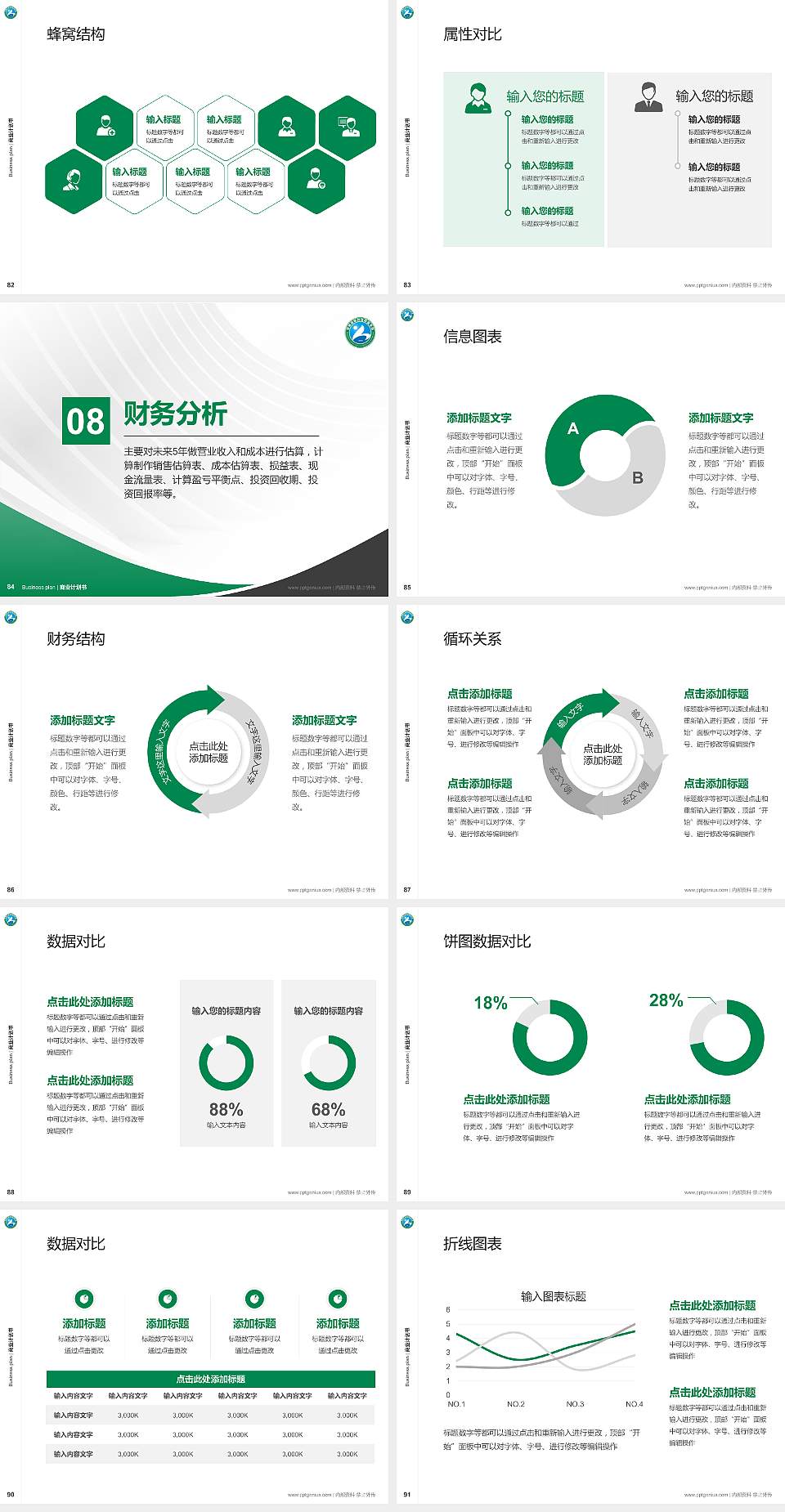 郑州信息科技职业学院专用全国大学生互联网+创新创业大赛计划书/路演/网评PPT模板4:3格式幻灯片预览图10