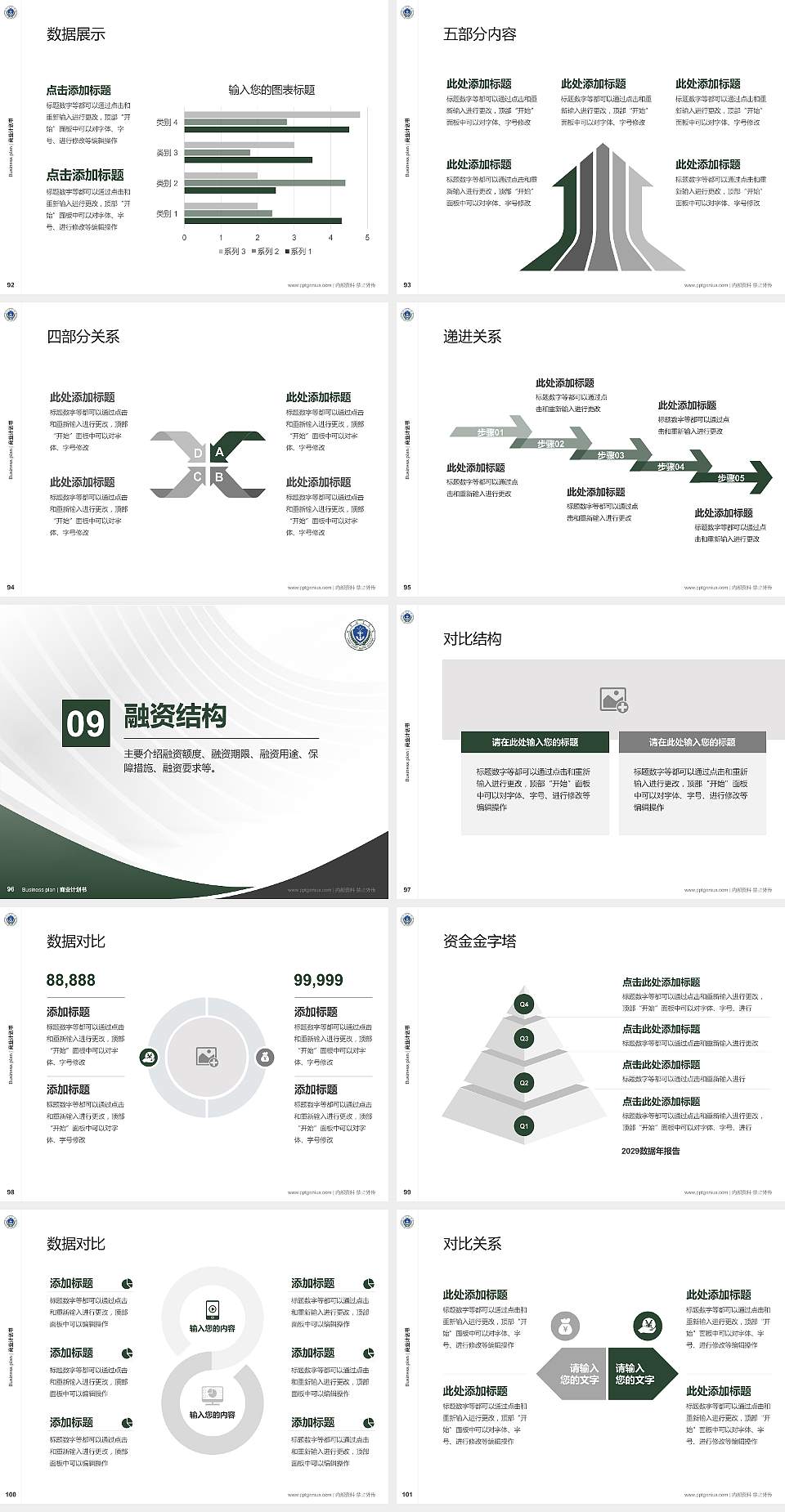 武警海警学院专用全国大学生互联网+创新创业大赛计划书/路演/网评PPT模板4:3格式幻灯片预览图11