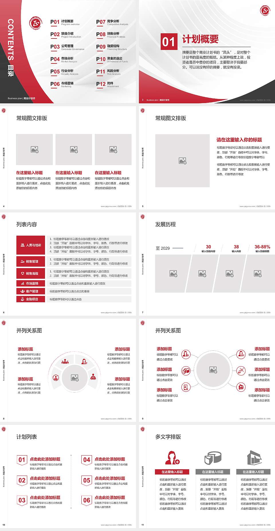 洛阳职业技术学院专用全国大学生互联网+创新创业大赛计划书/路演/网评PPT模板4:3格式幻灯片预览图2