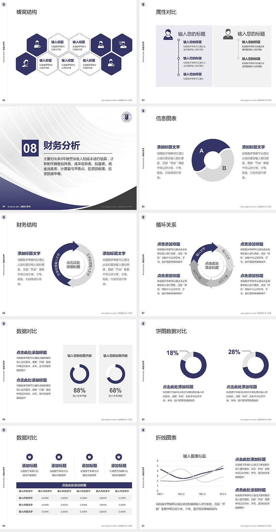 河北师范大学专用全国大学生互联网+创新创业大赛计划书/路演/网评PPT模板4:3格式幻灯片预览图10