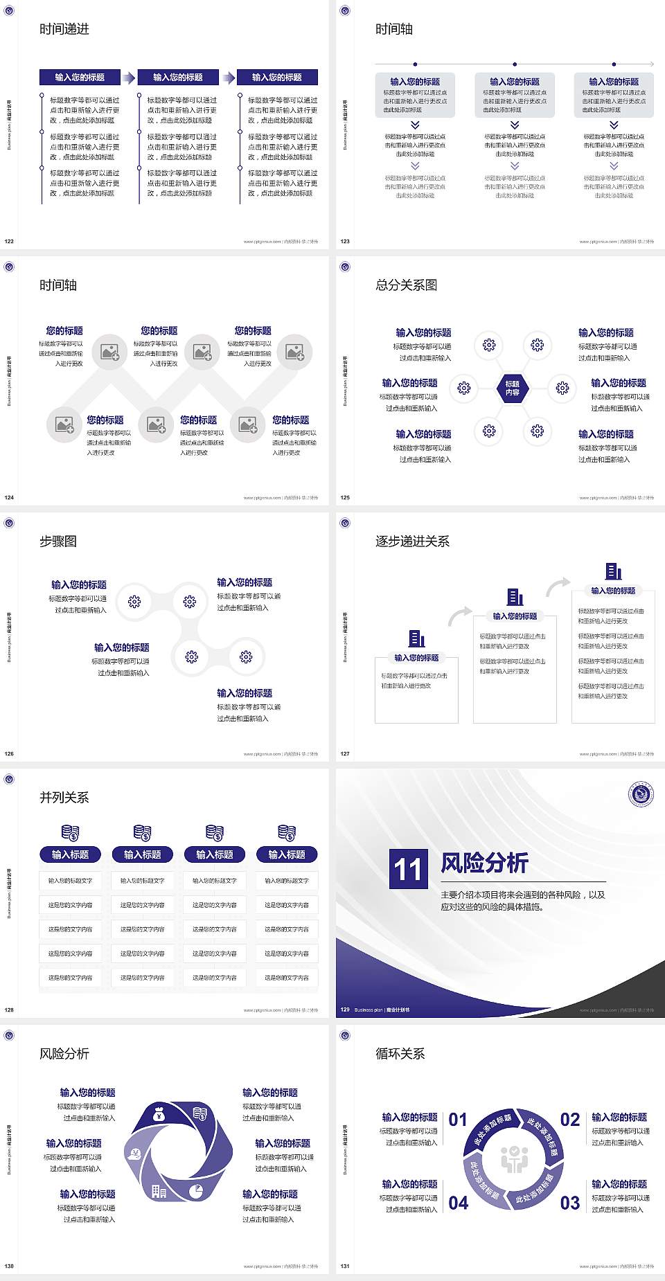甘肃警察职业学院专用全国大学生互联网+创新创业大赛计划书/路演/网评PPT模板4:3格式幻灯片预览图14