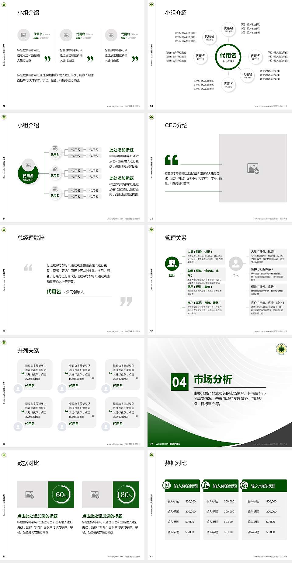 武威职业学院专用全国大学生互联网+创新创业大赛计划书/路演/网评PPT模板4:3格式幻灯片预览图5