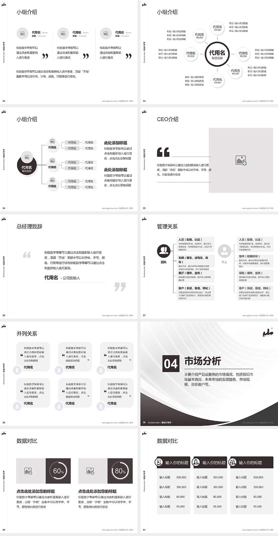 桂林山水职业学院专用全国大学生互联网+创新创业大赛计划书/路演/网评PPT模板4:3格式幻灯片预览图5