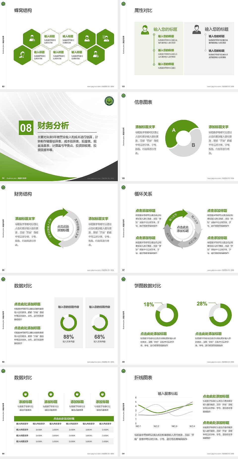 西安科技大学专用全国大学生互联网+创新创业大赛计划书/路演/网评PPT模板4:3格式幻灯片预览图10