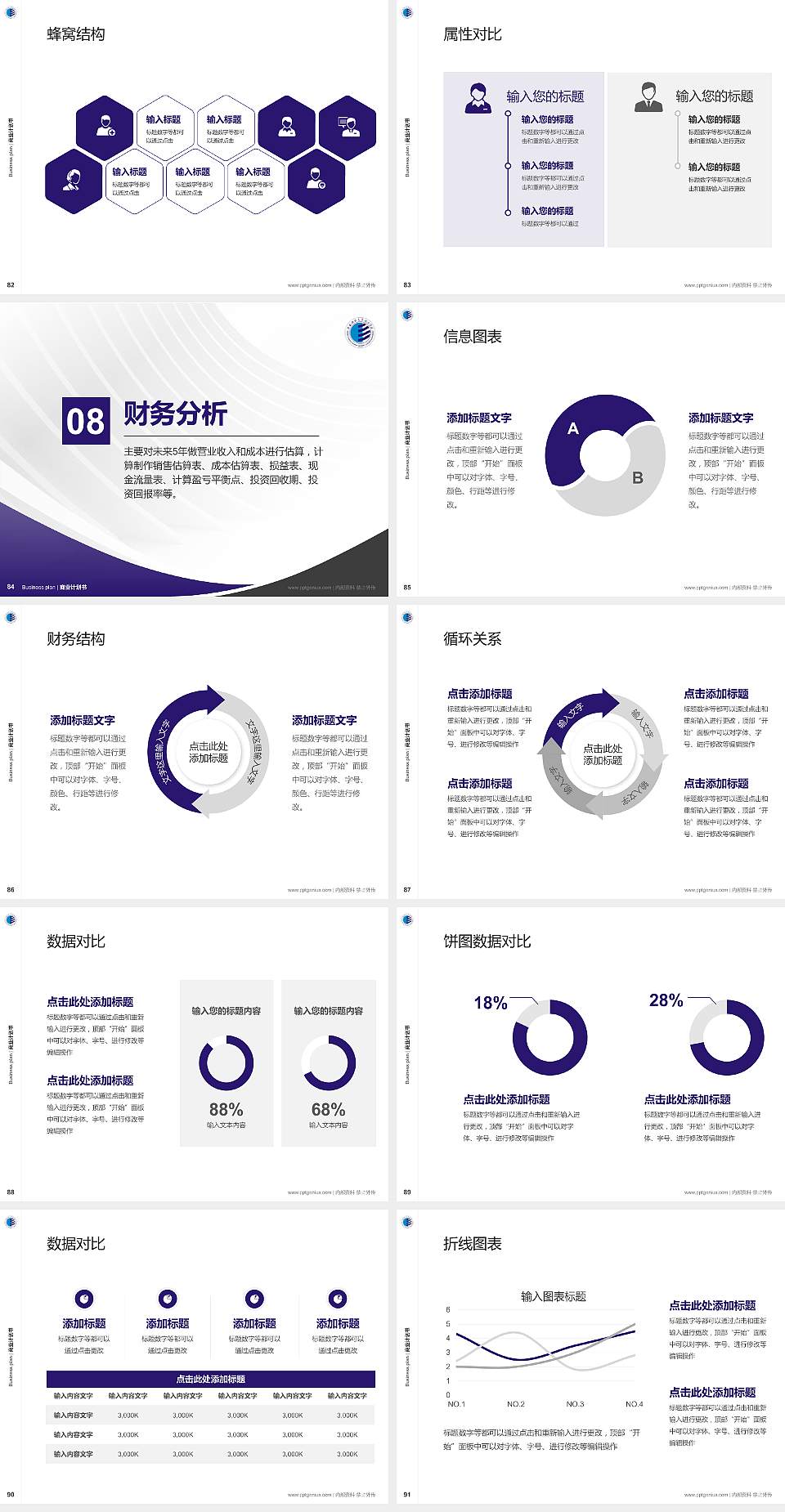 陕西科技大学镐京学院专用全国大学生互联网+创新创业大赛计划书/路演/网评PPT模板4:3格式幻灯片预览图10