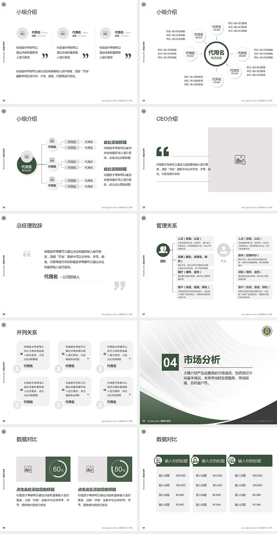 内蒙古商贸职业学院专用全国大学生互联网+创新创业大赛计划书/路演/网评PPT模板4:3格式幻灯片预览图5