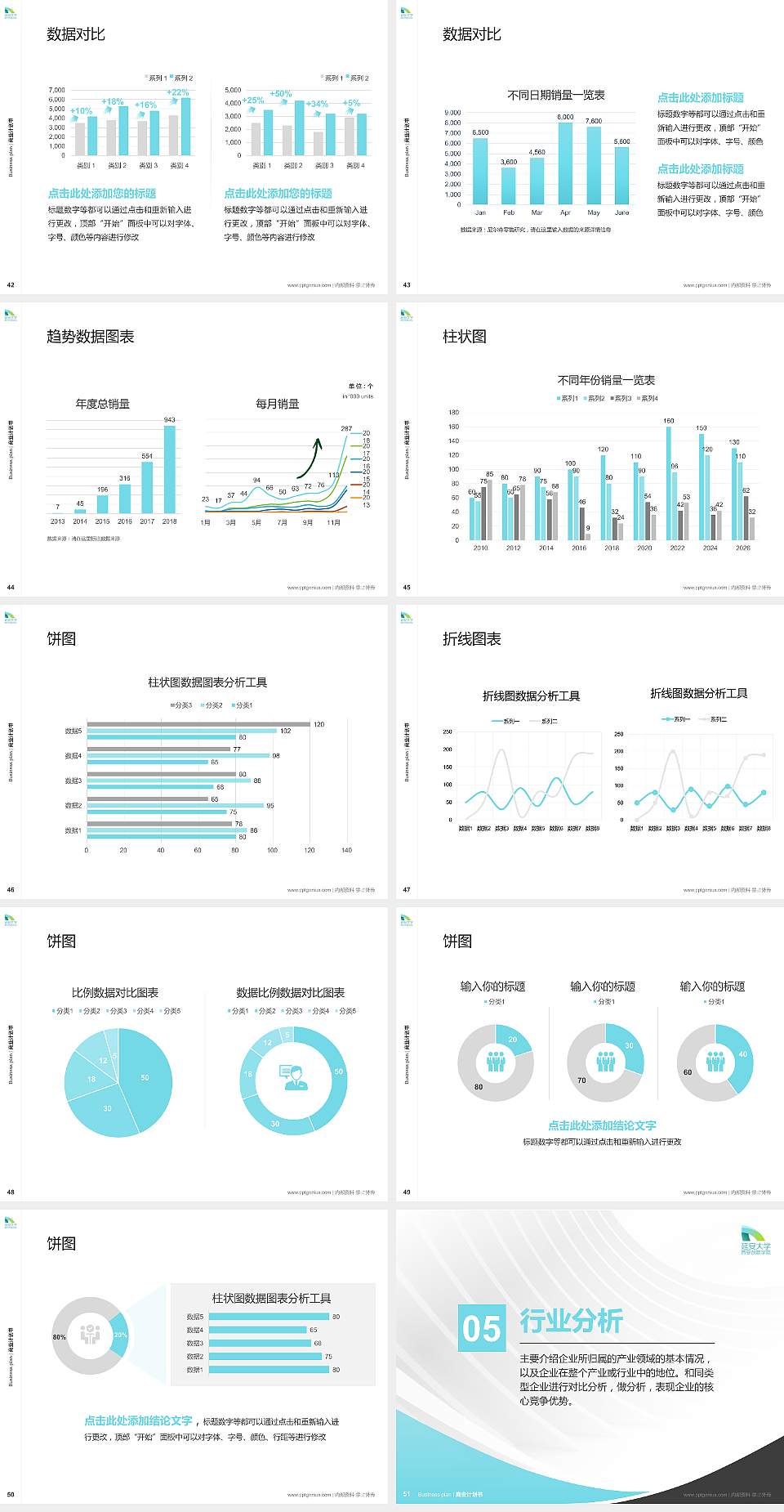 延安大学西安创新学院专用全国大学生互联网+创新创业大赛计划书/路演/网评PPT模板4:3格式幻灯片预览图6