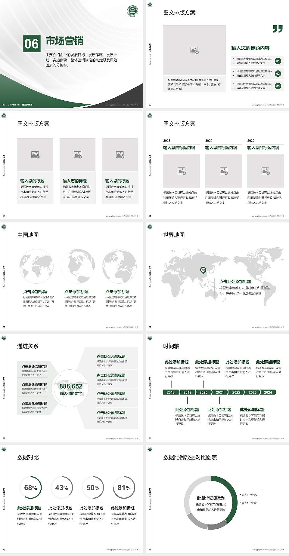 贵州食品工程职业学院专用全国大学生互联网+创新创业大赛计划书/路演/网评PPT模板4:3格式幻灯片预览图8