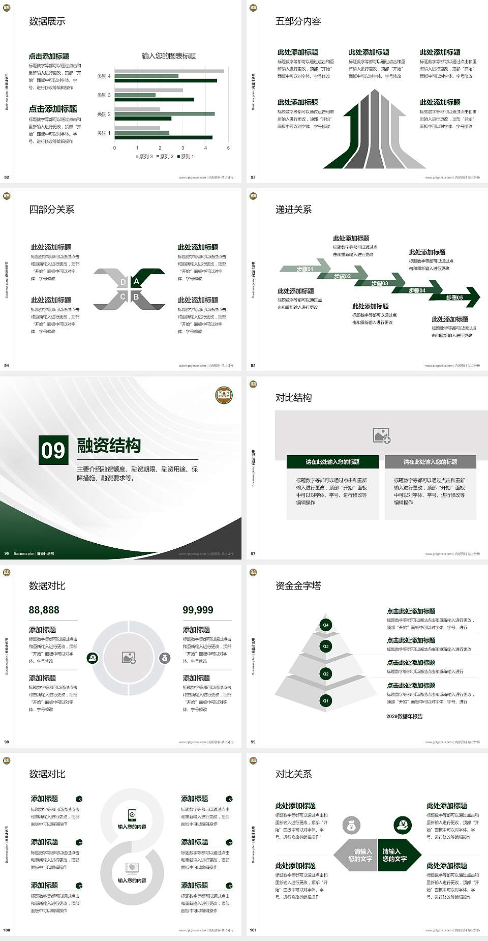 香港恒生大学专用全国大学生互联网+创新创业大赛计划书/路演/网评PPT模板4:3格式幻灯片预览图11
