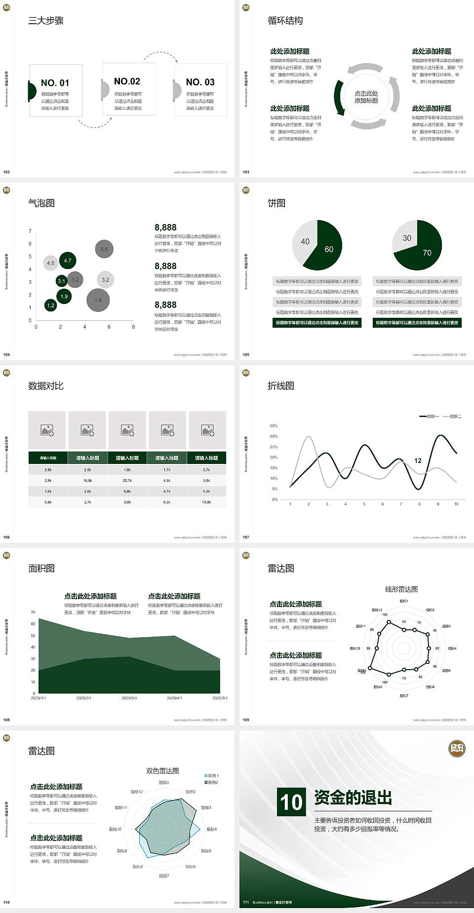 香港恒生大学专用全国大学生互联网+创新创业大赛计划书/路演/网评PPT模板4:3格式幻灯片预览图12