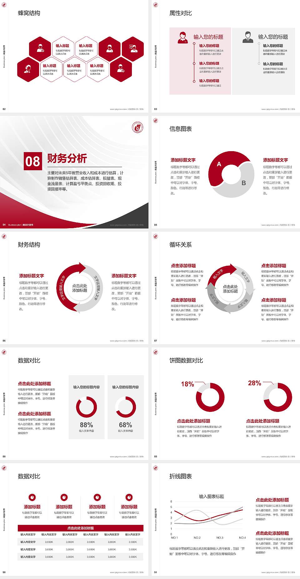 辽宁工程职业学院专用全国大学生互联网+创新创业大赛计划书/路演/网评PPT模板4:3格式幻灯片预览图10