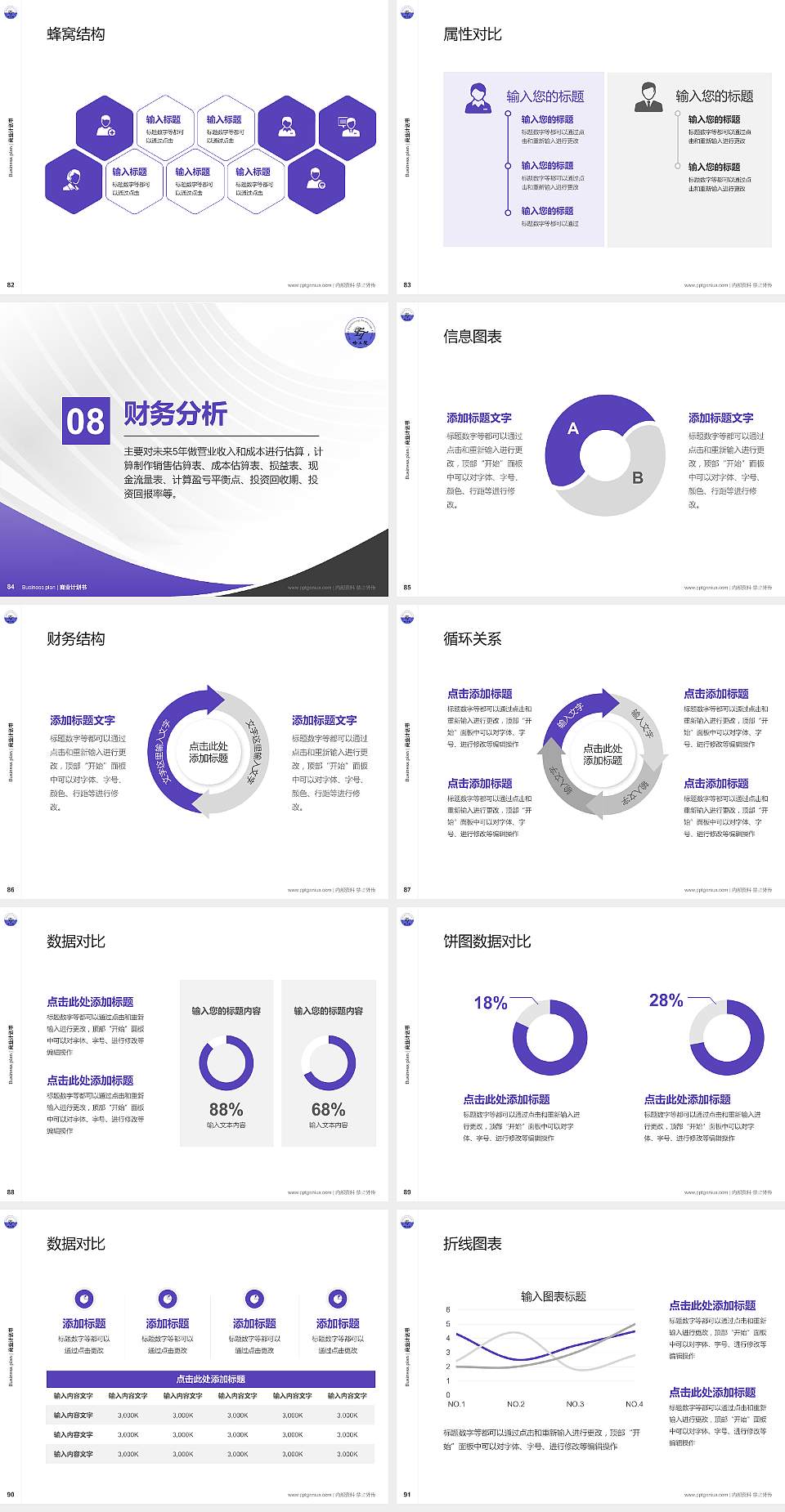哈尔滨工程技术职业学院专用全国大学生互联网+创新创业大赛计划书/路演/网评PPT模板4:3格式幻灯片预览图10