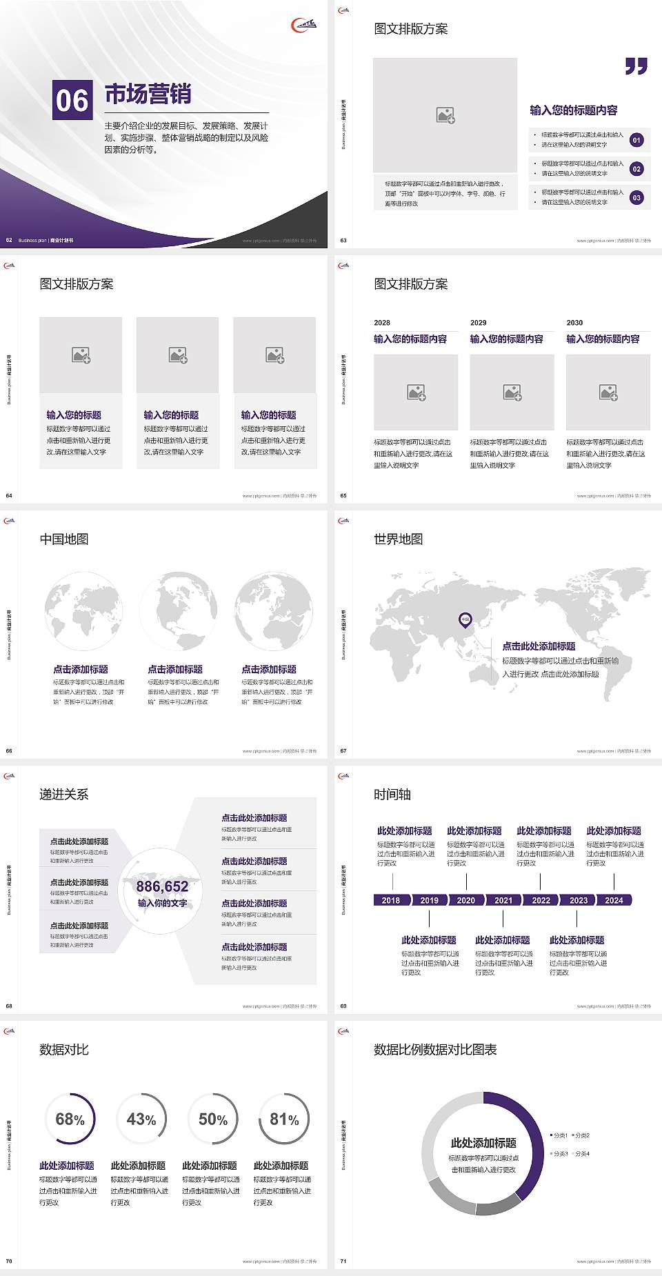 哈尔滨铁道职业技术学院专用全国大学生互联网+创新创业大赛计划书/路演/网评PPT模板4:3格式幻灯片预览图8