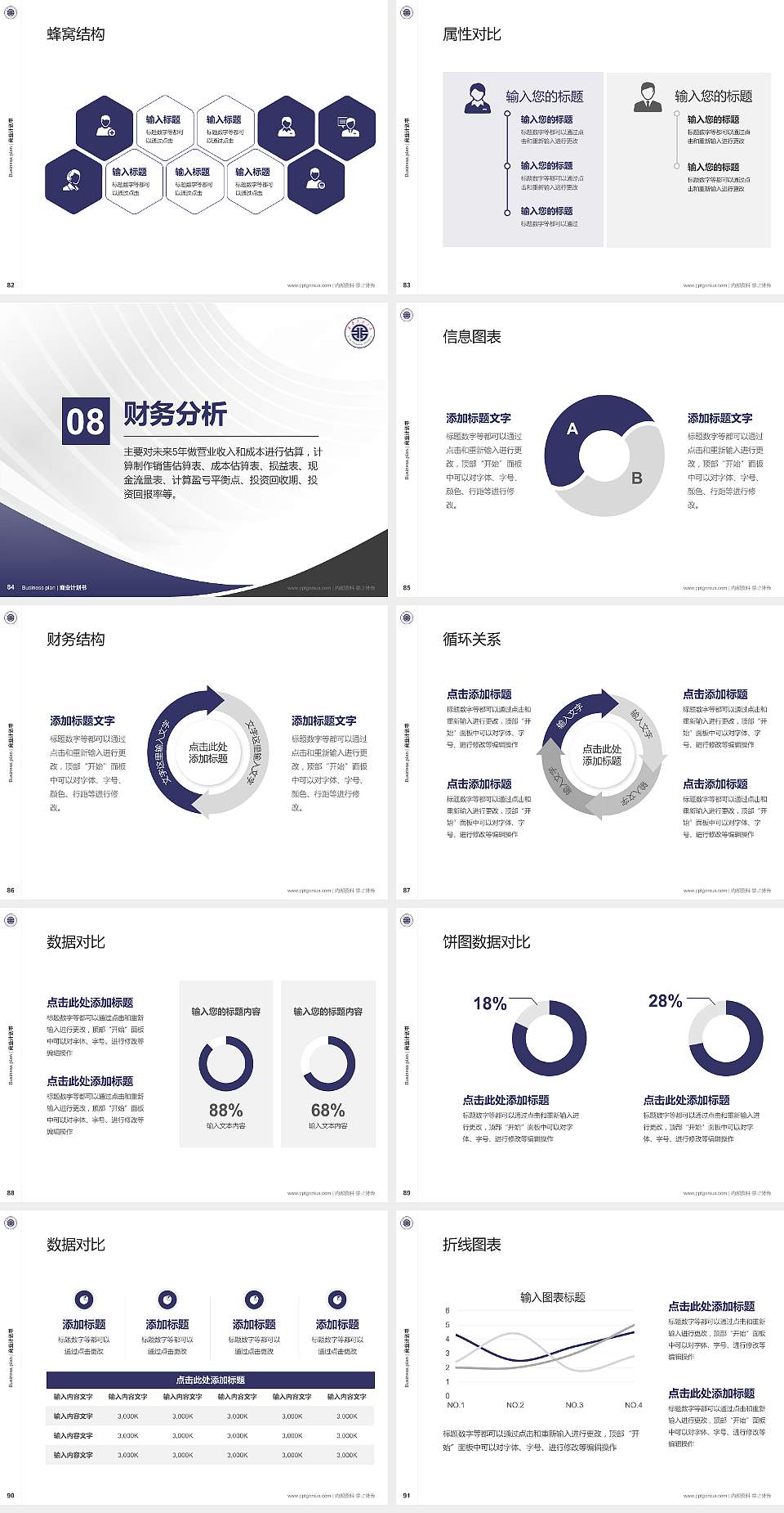 西安工程大学专用全国大学生互联网+创新创业大赛计划书/路演/网评PPT模板4:3格式幻灯片预览图10