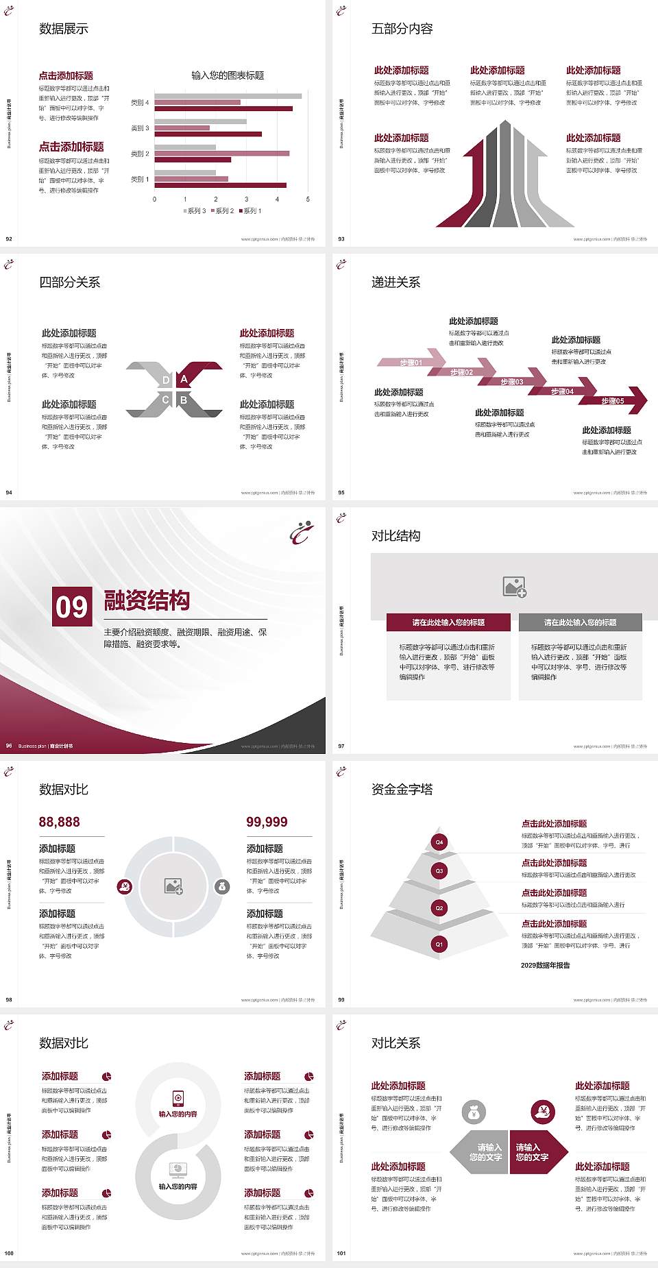 香港专上学院专用全国大学生互联网+创新创业大赛计划书/路演/网评PPT模板4:3格式幻灯片预览图11