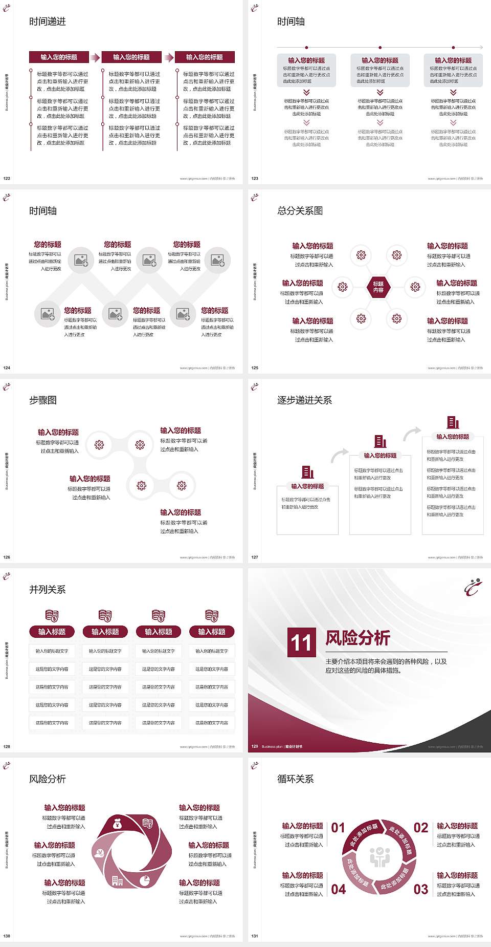香港专上学院专用全国大学生互联网+创新创业大赛计划书/路演/网评PPT模板4:3格式幻灯片预览图14