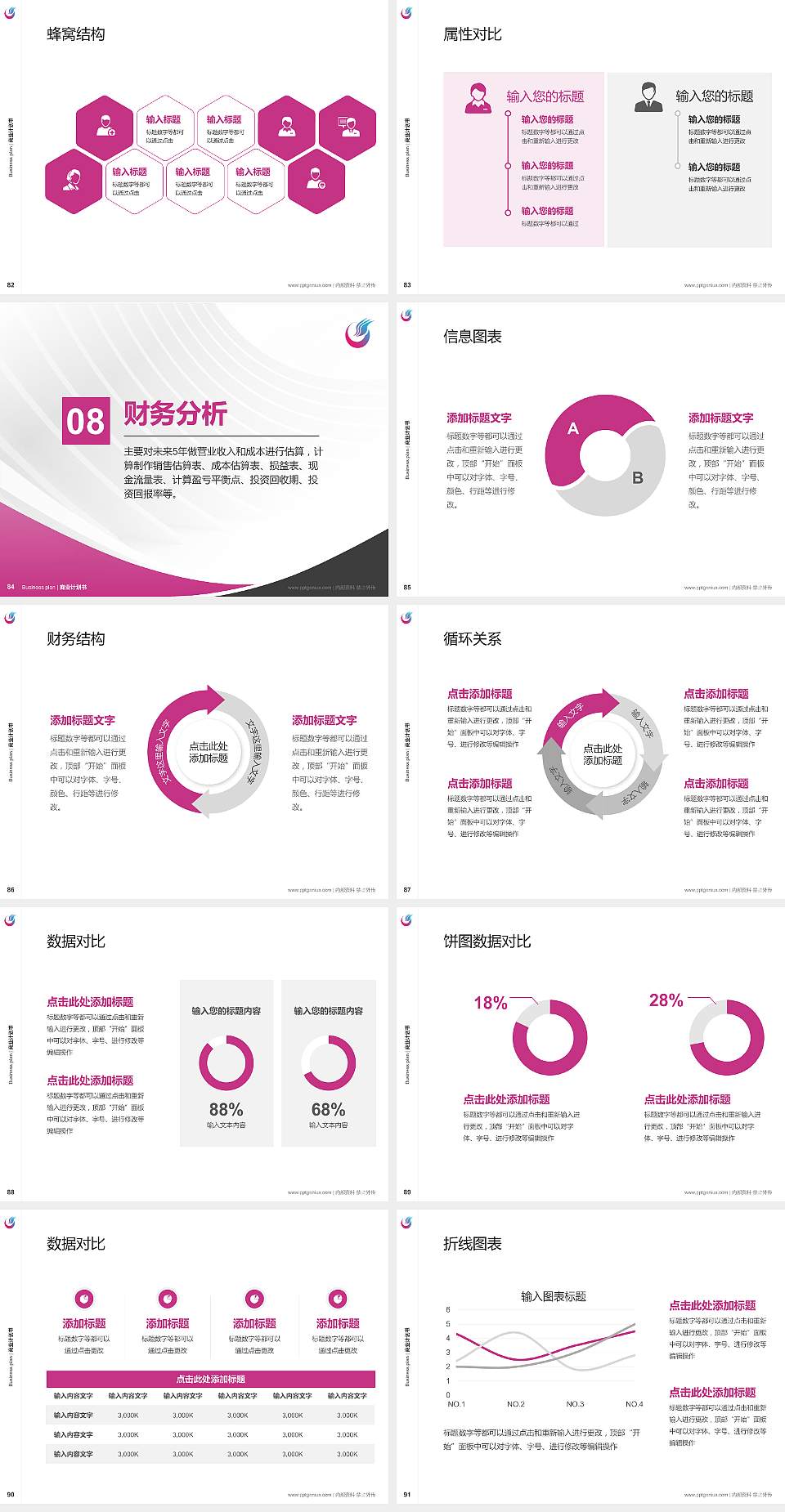 哈尔滨广厦学院专用全国大学生互联网+创新创业大赛计划书/路演/网评PPT模板4:3格式幻灯片预览图10